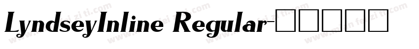 LyndseyInline Regular字体转换